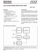 DataSheet IS62C256AL pdf